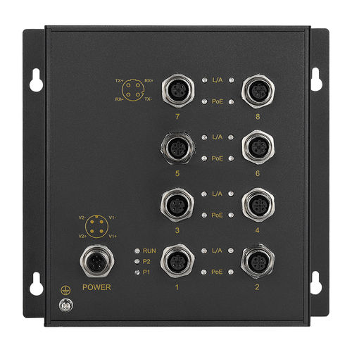 非管理型以太网交换机 - Admas2208P-M12-8TPoE - Maisvch - 8端口 / 2 级 / 千兆