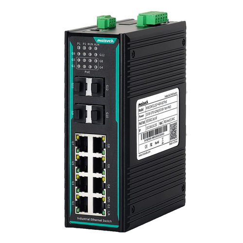 管理型以太网交换机 - MISCOM7212GP-4GF-8GTPOE - Maisvch - 8端口 / 2 级 / 千兆