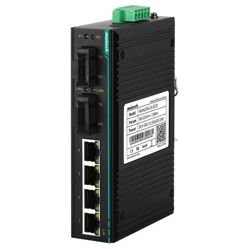 非管理型以太网交换机 - MIEN2206-2F series - Maisvch - 6 端口式 / 2 级 / DIN导轨
