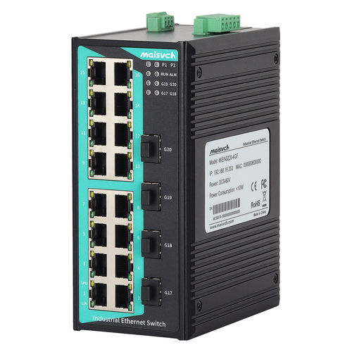 非管理型以太网交换机 - MIEN3220-4GF - Maisvch - 20 端口式 / 10/100BaseT(X) / 2 级