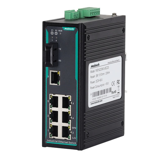 非管理型以太网交换机 - MIEN2208-F - Maisvch - 8端口 / 2 级 / DIN导轨