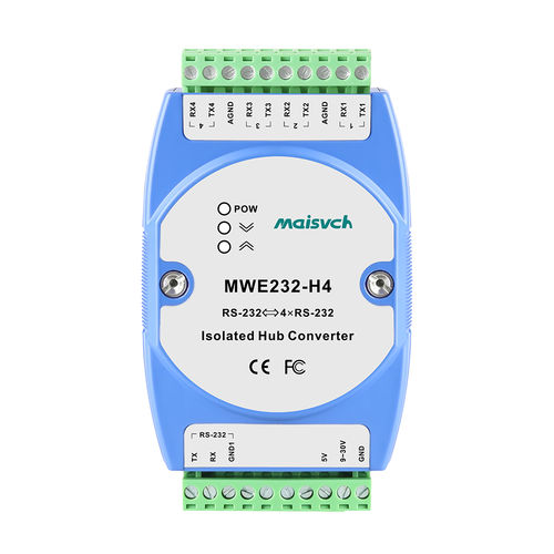 串行变换器 - MWE232-H4 - Maisvch - 协议 / DIN导轨 / 工业