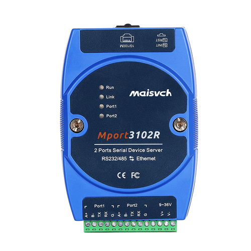 RS-232设备服务器 - Mport3102R - Maisvch - ModBUS RTU / RS-422 / Modbus TCP