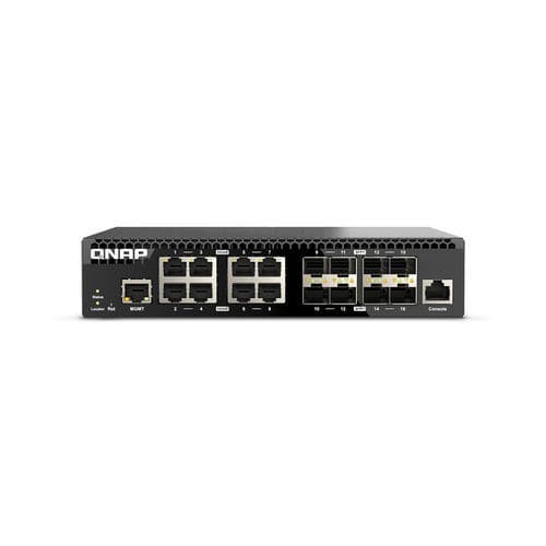 管理型以太网交换机 - QSW-M3216R-8S8T - QNAP - 16 端口式 / 2 级 / 2.5 GbE