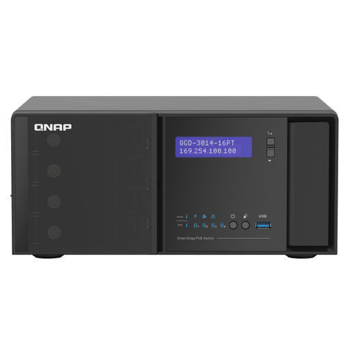 管理型以太网交换机 - QGD-3014-16PT - QNAP - 16 端口式 / 2 级 / 千兆