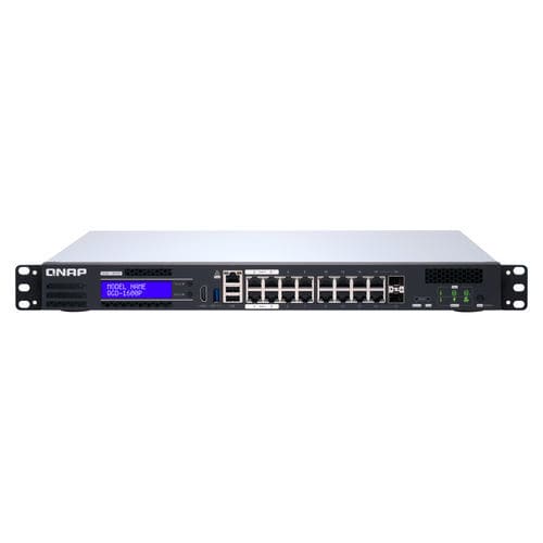 管理型以太网交换机 - QGD-3014-16P - QNAP - 16 端口式 / 2 级 / 千兆