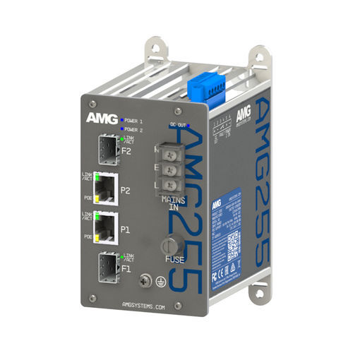 媒体变换器 - AMG255-2GAT-2S-P60-T - AMG Systems - 以太网 / 千兆以太网 / DIN导轨
