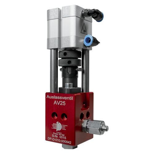 输出阀门 - AV25 - Dosier- und Prüftechnik GmbH - 气动 / 小型 / 工业用途