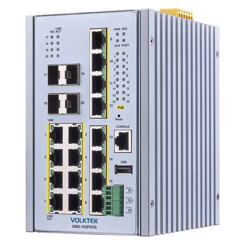 管理型以太网交换机 - 9560-16GP4XS - Volktek - 20 端口式 / 2 级 / 千兆以太网