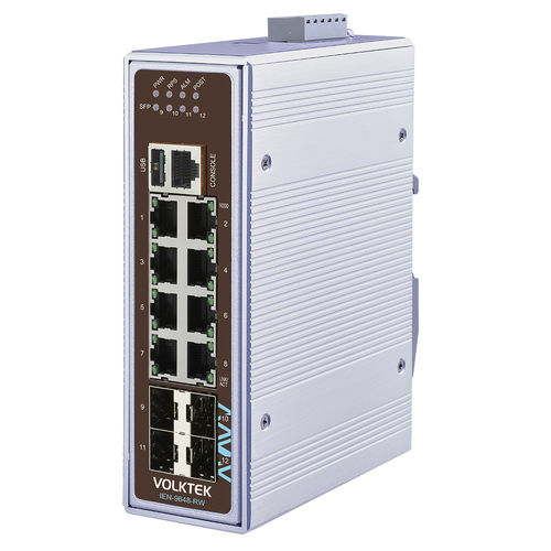 管理型以太网交换机 - IEN-9648-RW - Volktek - 12 端口式 / 千兆以太网 / ProfiNet