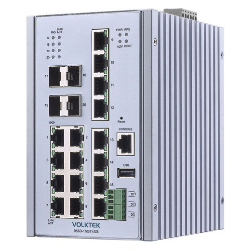管理型以太网交换机 - 9560-16GT4XS-I - Volktek - 16 端口式 / 2 级 / 千兆