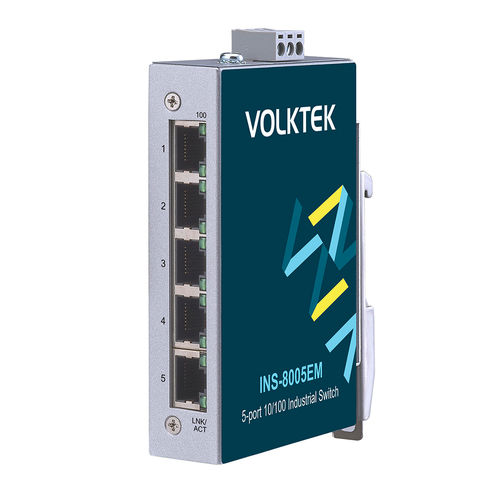非管理型网络交换机 - INS-8005EM - Volktek - 5端口 / DIN导轨 / 紧凑型