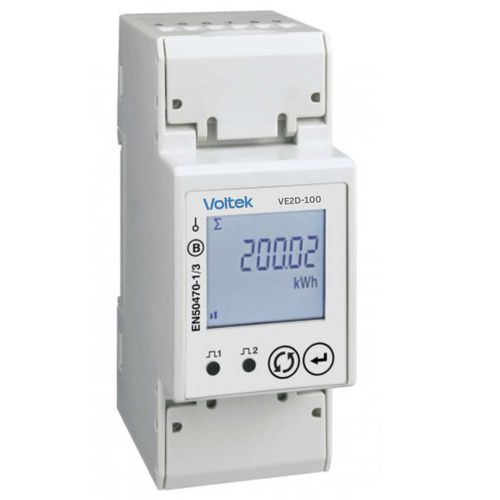 认证MID电能表 - VE2D-100 series - Voltek Energy Limited - 单相 / DIN导轨 / RS-485