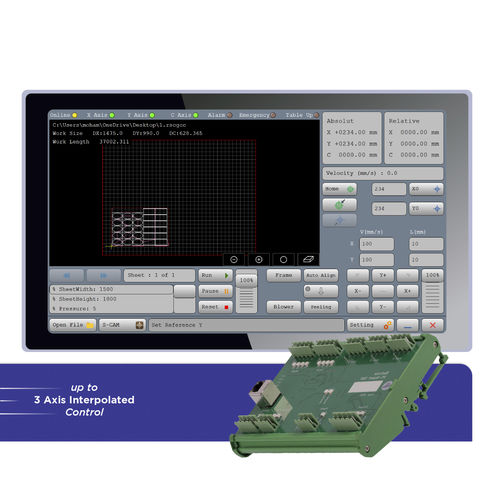 CNC数控软件界面 - XYC SGCut - Radonix Technology - 3轴 / 用于切割机