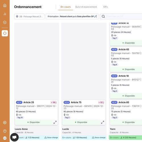 任务规划软件模块 - SCHEDULING - Oplit - Logiciel de Planification et Ordonnancemen - 计算 / ERP / 预防性维护