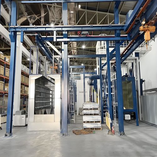立式粉末喷涂生产线 - Xiangyang Jingtu Anti corrosion Materials Co., Ltd - 自动 / 连续