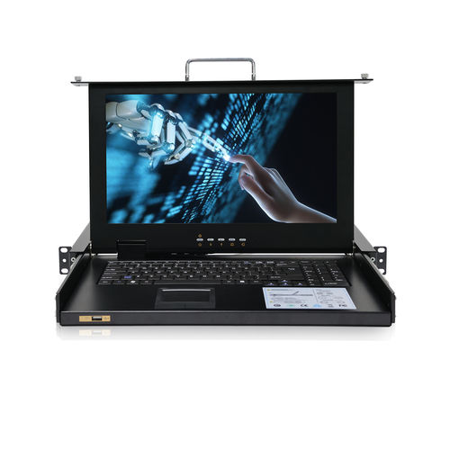 KVM转换开关 / 机架式 - RGD-KVM-1508HD-VGA - Key Technology Rugged System Limited - 带键盘 / 数字 / 带LCD屏幕