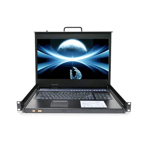 KVM转换开关 / 机架式 - RGD-KVM-1908HD-VGA - Key Technology Rugged System Limited - 带键盘 / 数字 / 带LCD屏幕