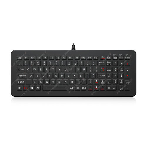 面板式键盘 - K-TEK-M334KP-FN-BL-NV-151B-DT-DWP - Key Technology Rugged System Limited - 机械按键 / 101键 / 用于运输业