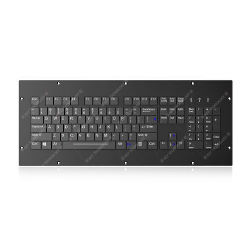 面板式键盘 - K-TEK-V430KP-FN-SC-BL-BT - Key Technology Rugged System Limited - 剪刀式开关 / 104键 / 核应用