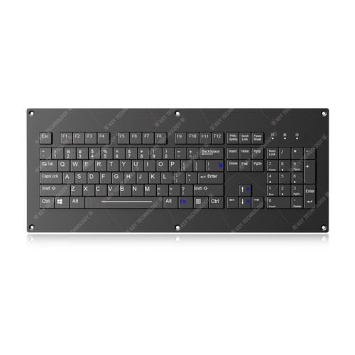面板式键盘 - K-TEK-V418KP-FN-SC-BL-BT - Key Technology Rugged System Limited - 剪刀式开关 / 104键 / 核应用