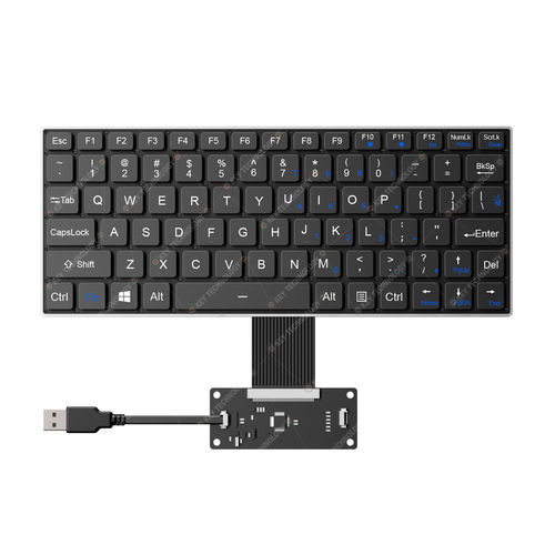 面板式键盘 - K-TEK-V268-FN-BL-FC-SC-ML-DWP - Key Technology Rugged System Limited - 剪刀式开关 / 80 键式 / 用于运输业