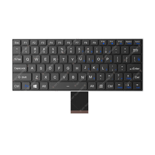 面板式键盘 - K-TEK-V268-FN-BL-FC-SC-DM-DWP - Key Technology Rugged System Limited - 剪刀式开关 / 80 键式 / 用于运输业