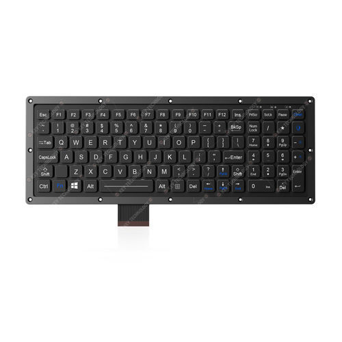 面板式键盘 - K-TEK-M315KP-FN-BL-FC-KC-DM-EP - Key Technology Rugged System Limited - 碳接触 / 102键 / 用于运输业