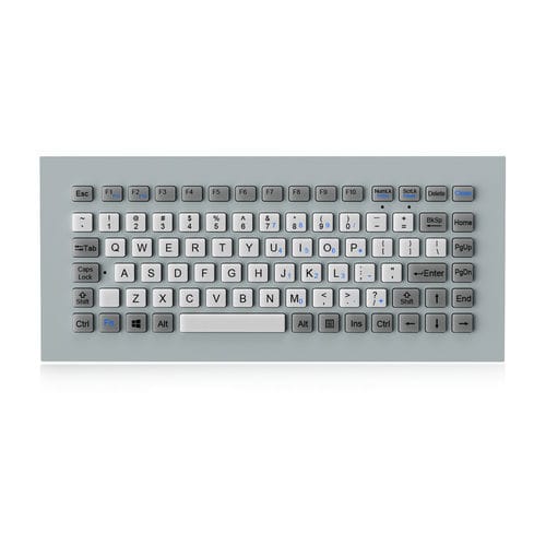 台式键盘 - K-TEK-M305-FN-DWP - Key Technology Rugged System Limited - 碳接触 / 86 键式 / 用于运输业
