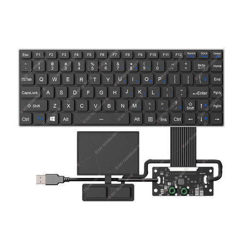 面板式键盘 - K-TEK-V285-FN-BL-FC-SC-ANA-151B-DWP+TP85+2K - Key Technology Rugged System Limited - 剪刀式开关 / 86 键式 / 鼠标双键