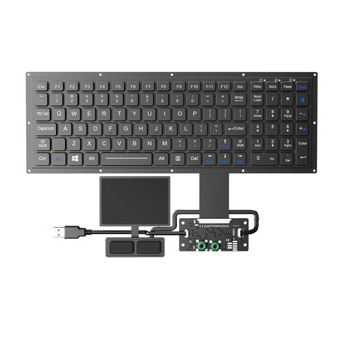 面板式键盘 - K-TEK-M340KP-FN-BL-FC-KC-ANA-151B+TP85+2K - Key Technology Rugged System Limited - 碳接触 / 102键 / 带触摸板