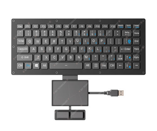 面板式键盘 - K-TEK-V296-FN-BL-FC-PR-AL-DWP+TP85-DML+2K-FC - Key Technology Rugged System Limited - 剪刀式开关 / 86 键式 / 鼠标双键