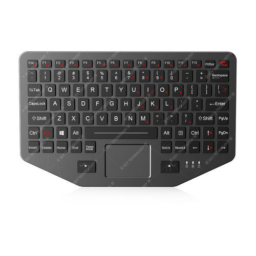 面板式键盘 - K-TEK-M275TP-FN-BL-ANA-151B-DWP-V02 - Key Technology Rugged System Limited - 碳接触 / 鼠标双键 / 91键
