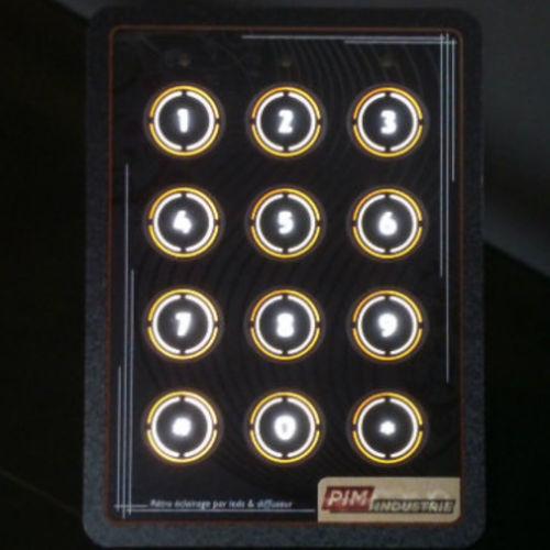 12键数字键盘 - PIM INDUSTRIE - 面板式 / 背光