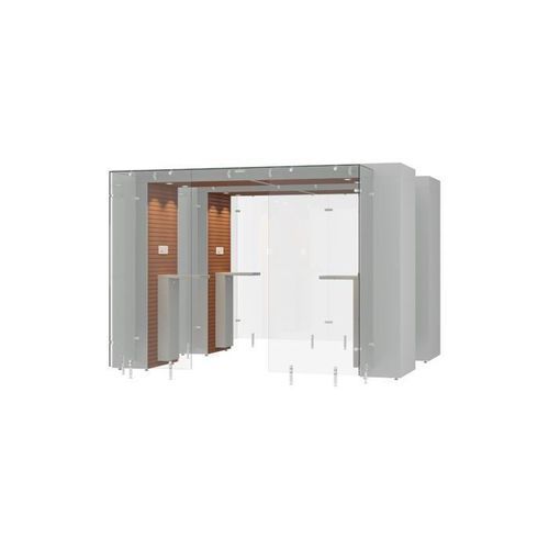 HEPA过滤器吸烟舱 - 2SPArea 3.2m - Longhi Air - 淬火玻璃 / MDF / 钢