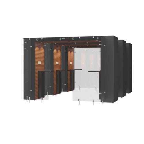 HEPA过滤器吸烟舱 - 3SPArea 3.2m - Longhi Air - 活性炭 / 淬火玻璃 / MDF