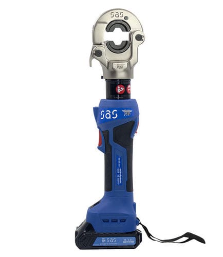 液压电动压管工具 - 100-65-031 - SAS - 用于电缆标志桩 / 带可替换模具 / 电池供电