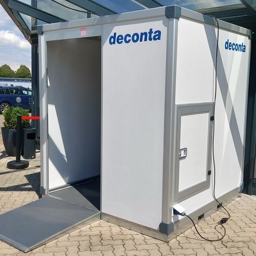 隧道式去污设备 - deconta GmbH - 喷雾式 / 雾中 / 针对对象