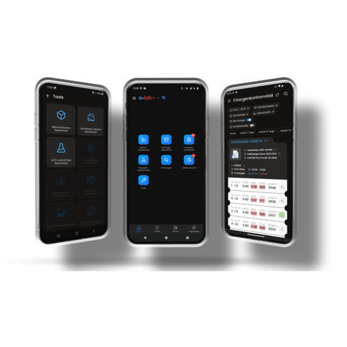 质量移动应用 - s-lab+ - Sauter GmbH Elektrotechnik-Automation - 接口 / 实验室 / 用于混凝土站