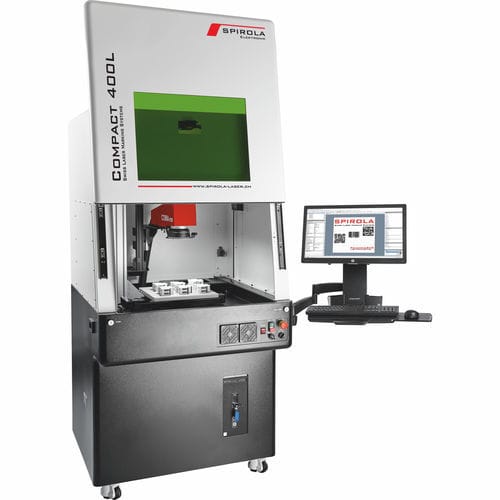 激光标记系统 - Compact 400L - SPIROLA Elektronik GmbH - 标牌 / 用于数据矩阵 / 条形码