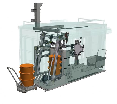 辐射废料桶拆卸机 - BRAUN Rückbautechnologien GmbH