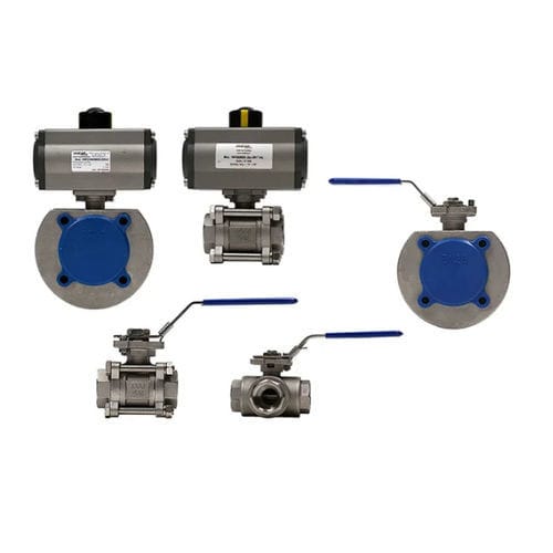 球形阀 - AFSSFDVOTM - air fluid solutions - 杠杆 / 气动 / 电动