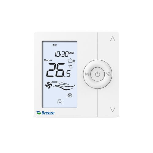 可编程恒温器 - BC103-4DM - Beijing Breeze Technology Co.,Ltd - 壁挂 / 平面隔膜式 / 表面安装式