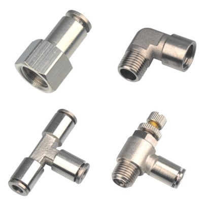 气动接头 - T - Ningbo Phen Automation Co., Ltd - 螺纹 / 推入式 / T形