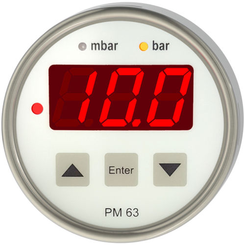 LED显示压力计 - PM63 - Nöding Messtechnik - 不锈钢 / 4-20 mA / 模拟输出