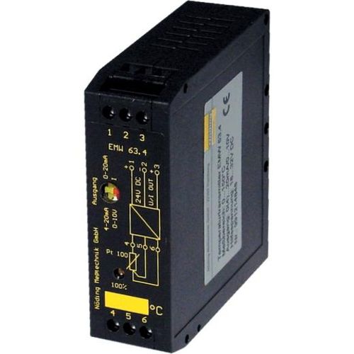 DIN导轨温度变送器 - EMW63.4 - Nöding Messtechnik - Pt100 / 电阻式 / 4-20 mA