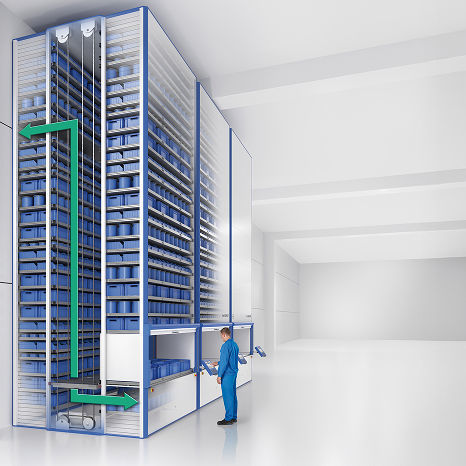 垂直循环式自动仓库 - Hänel Lean-Lift - VRC WAREHOUSE TECHNOLOGIES - 用于仓库 / 小型物件 / 纸箱
