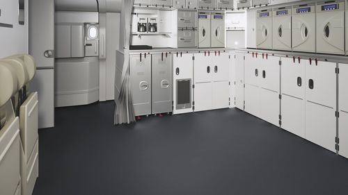 泡沫地面 - BATIFLEX AVM 282 G - Gerflor - 玻璃纤维 / 防滑 / 人流量密集区