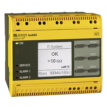 交流电网绝缘控制器 - ISOMETER® isoHR685W - BENDER GmbH & Co KG - AC/DC / 直流 / MODBUS