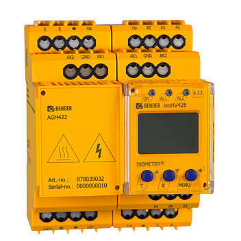 AC/DC绝缘控制器 - ISOMETER® isoHV425 - BENDER GmbH & Co KG - 直流 / RS485 / ModBUS RTU